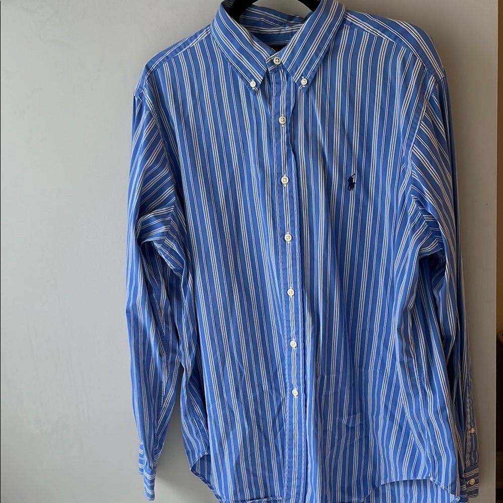 Blue Striped Men's Polo Ralph Lauren Shirt